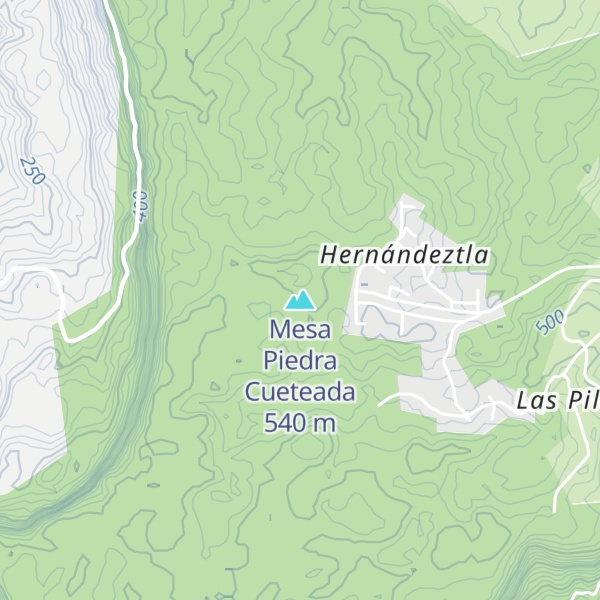 Map of Mesa Piedra Cueteada