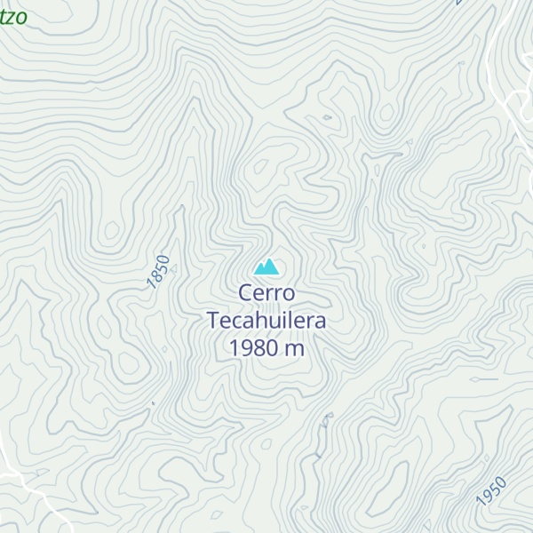 Map of Cerro Tecahuilera