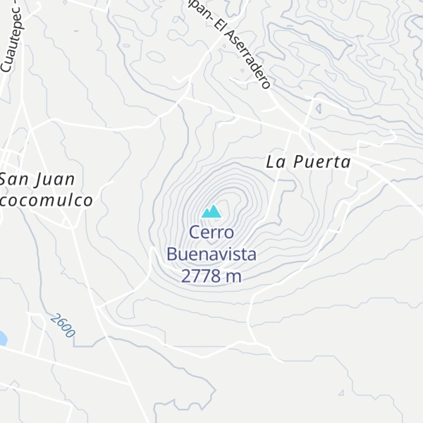 Map of Cerro Buenavista