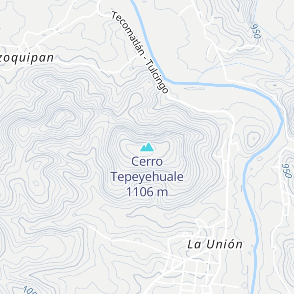 Map of Cerro Tepeyehuale