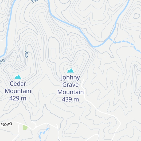Map of Johhny Grave Mountain