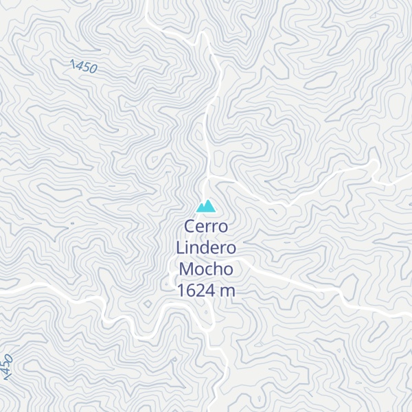 Map of Cerro Lindero Mocho