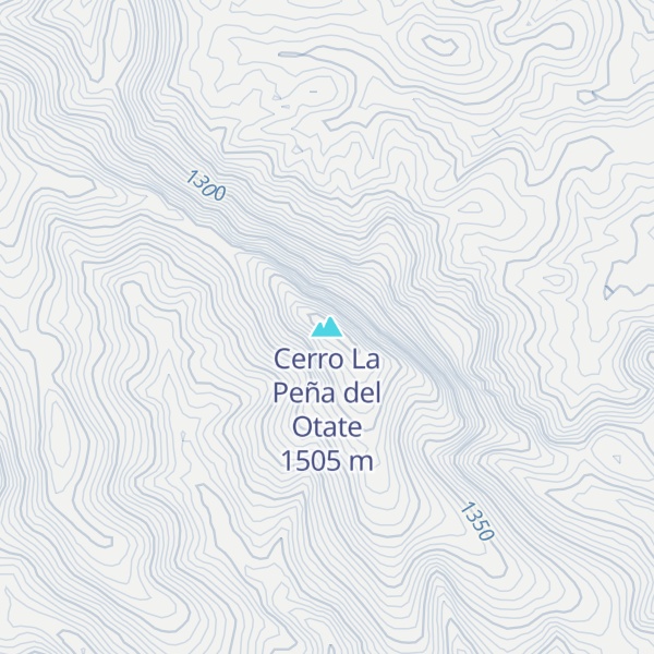 Map of Cerro La Peña del Otate