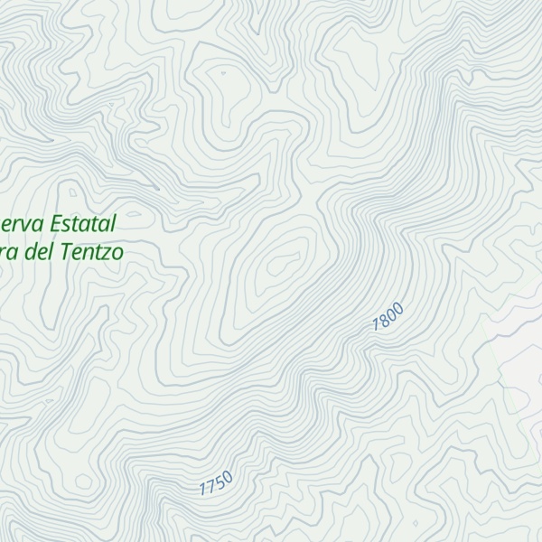 Map of Cerro El Potrero