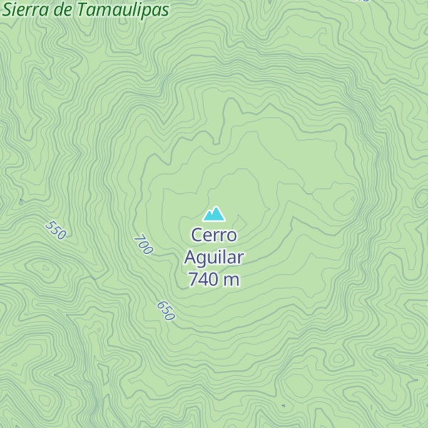 Map of Cerro Aguilar