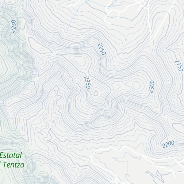Map of Cerro Ocotzone