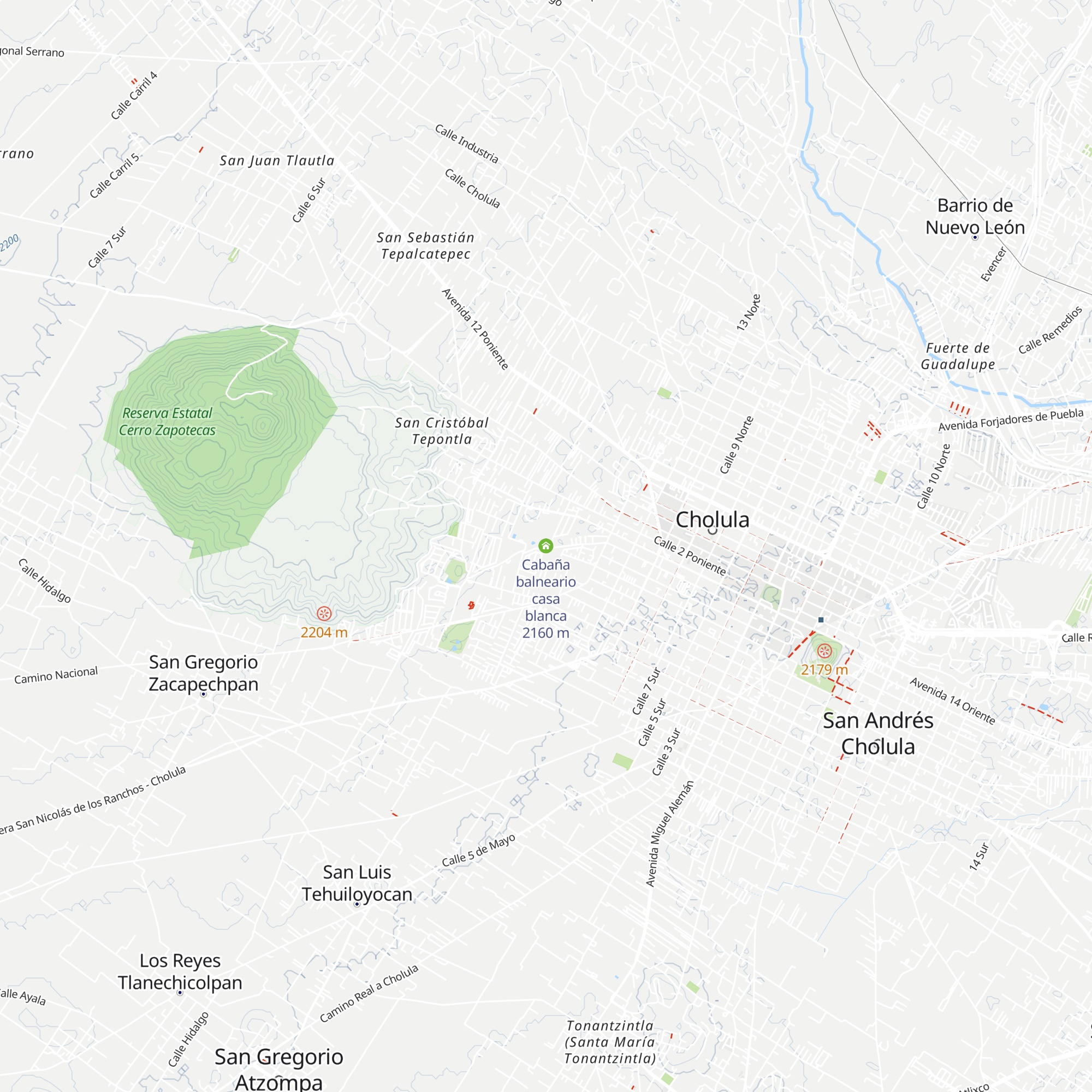 Cabaña balneario casa blanca map