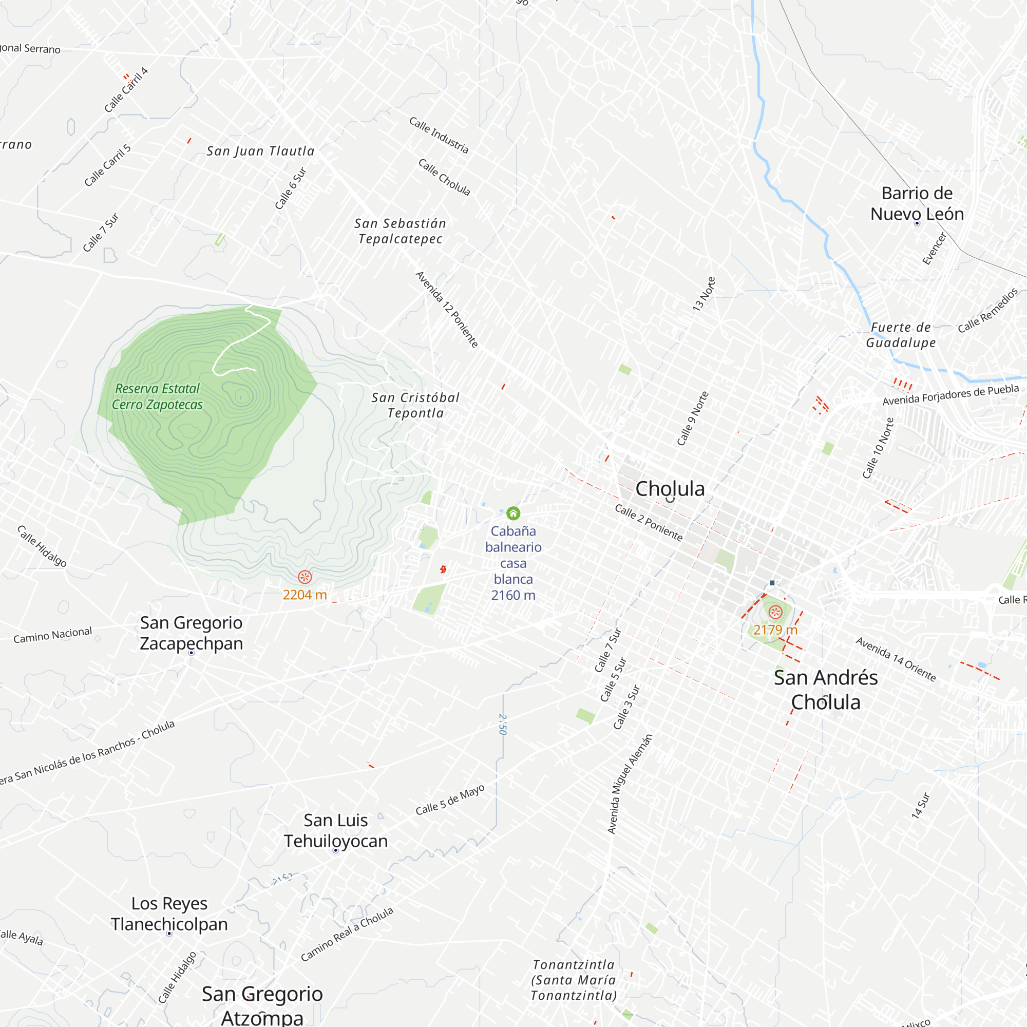 Cabaña balneario casa blanca map
