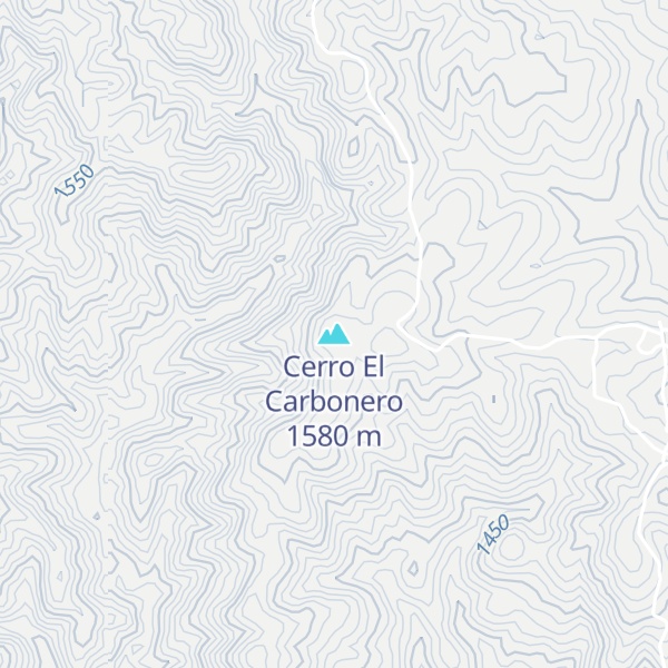 Map of Cerro El Carbonero
