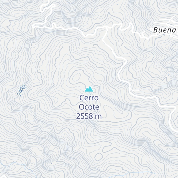 Map of Cerro Ocote