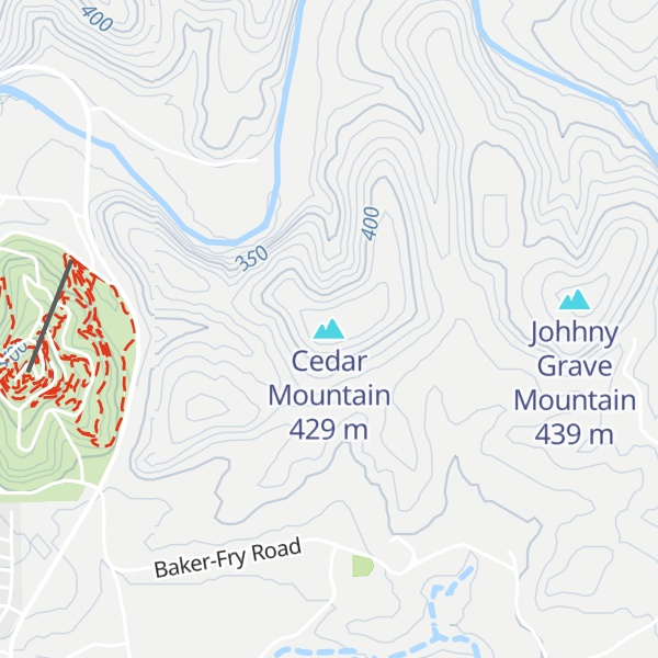 Map of Cedar Mountain