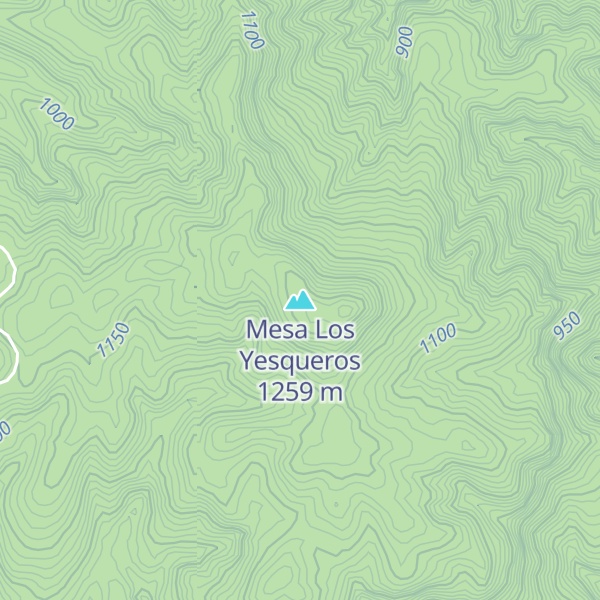 Map of Mesa Los Yesqueros