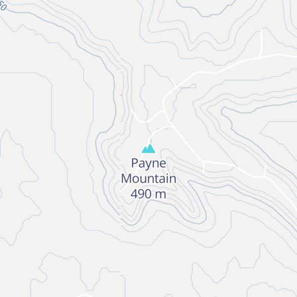 Map of Payne Mountain