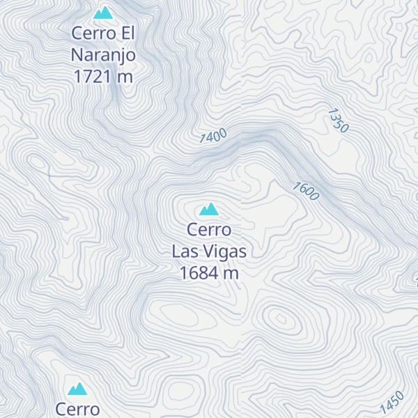 Map of Cerro Las Vigas