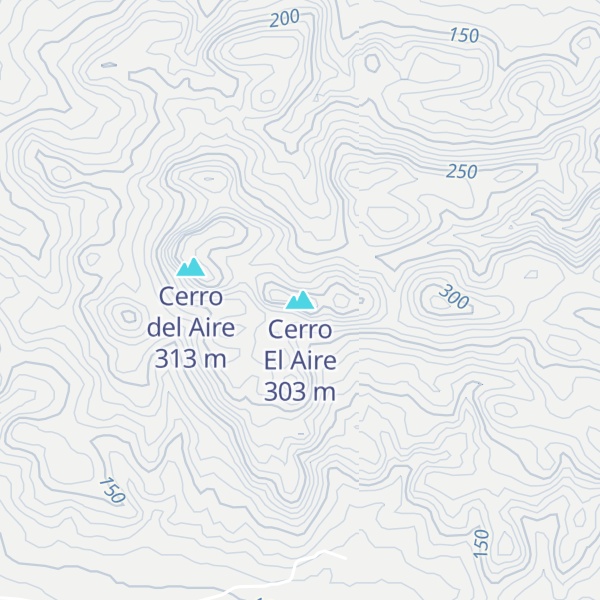 Map of Cerro El Aire