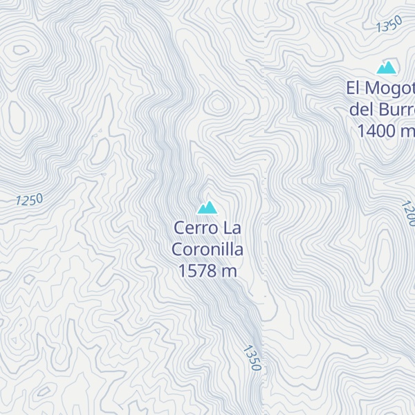 Map of Cerro La Coronilla