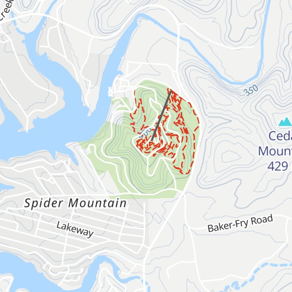 Map of Spider Mountain