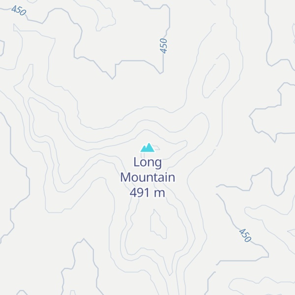 Map of Long Mountain