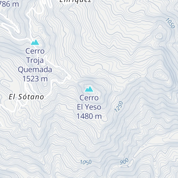Map of Cerro El Yeso