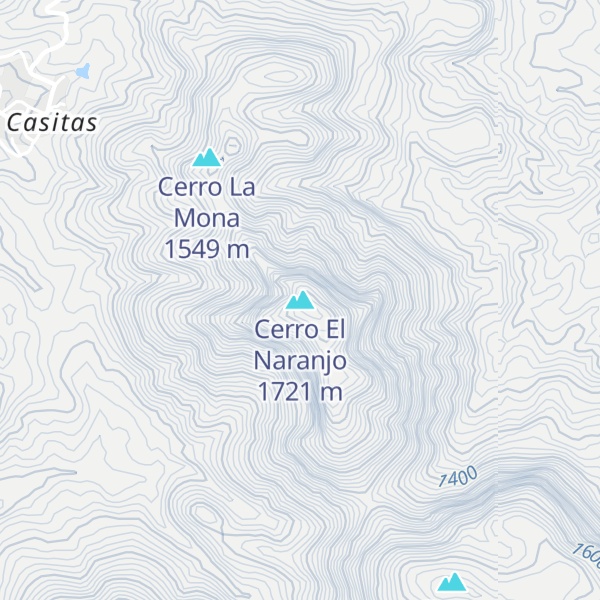 Map of Cerro El Naranjo