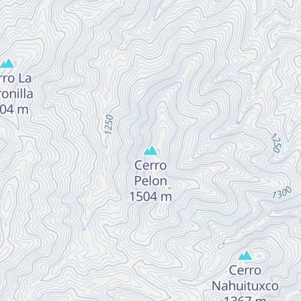 Map of Cerro Pelon