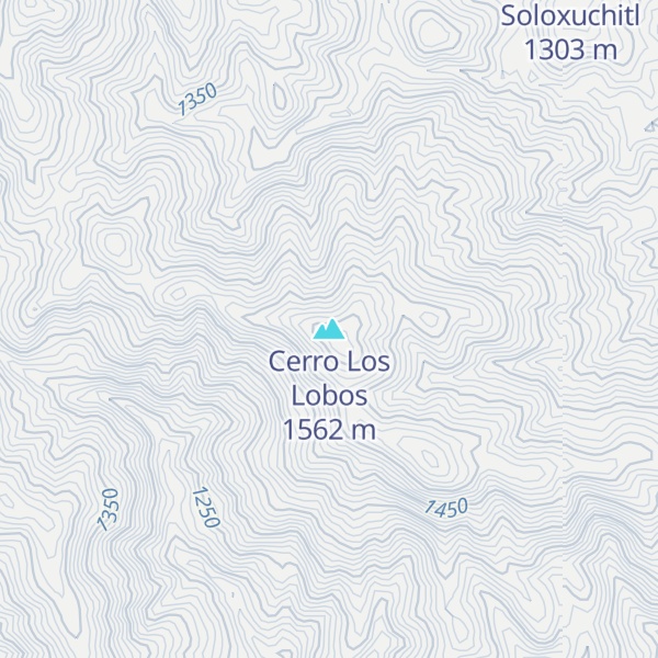 Map of Cerro Los Lobos