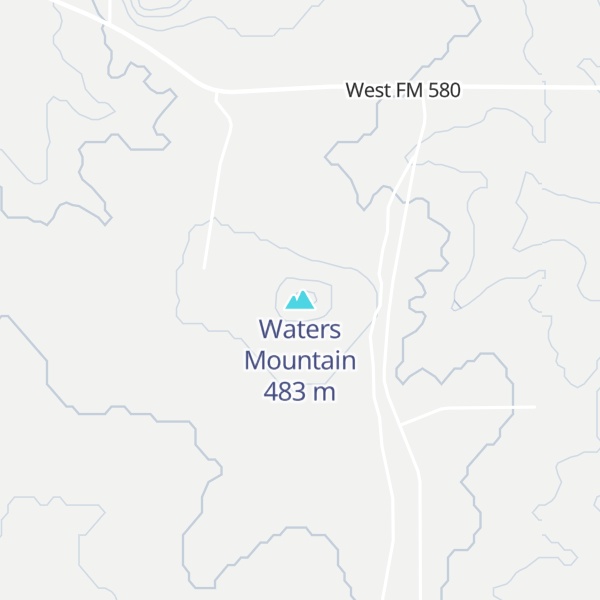 Map of Waters Mountain