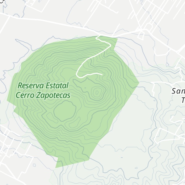 Map of Cerro Zapotecas