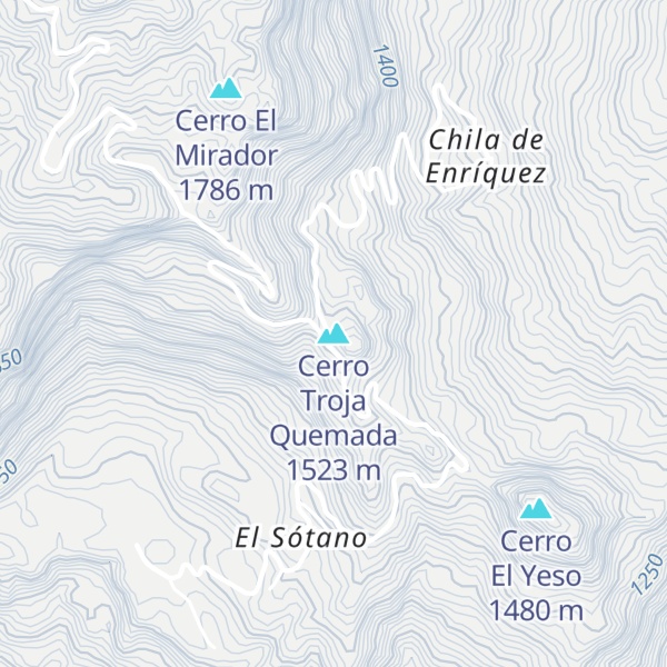 Map of Cerro Troja Quemada