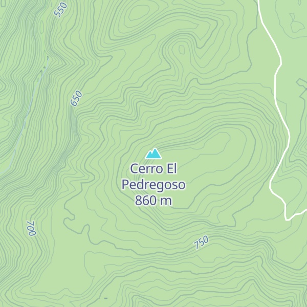Map of Cerro El Pedregoso