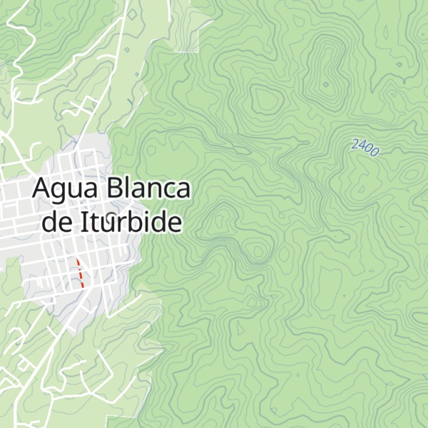 Map of Cerro Las Tres Cruces