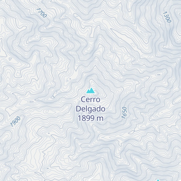 Map of Cerro Delgado