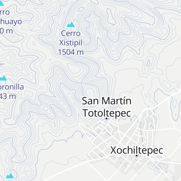 Map of Cerro Cuexconzin