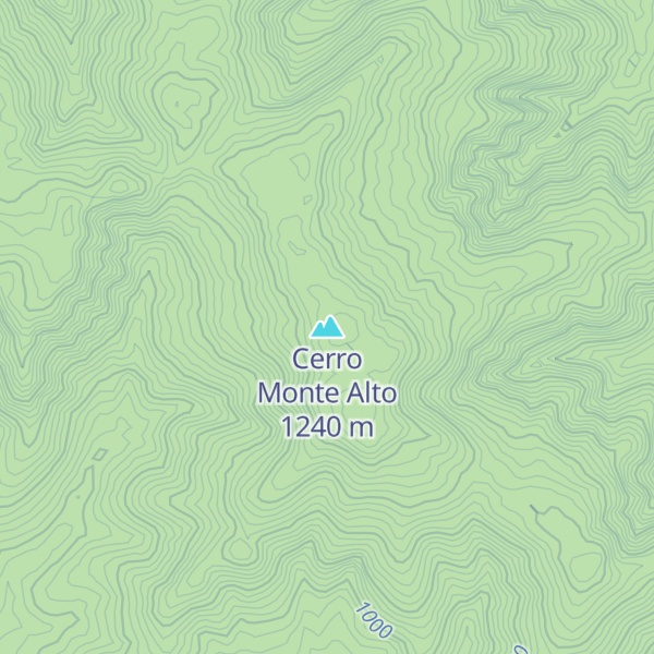 Map of Cerro Monte Alto