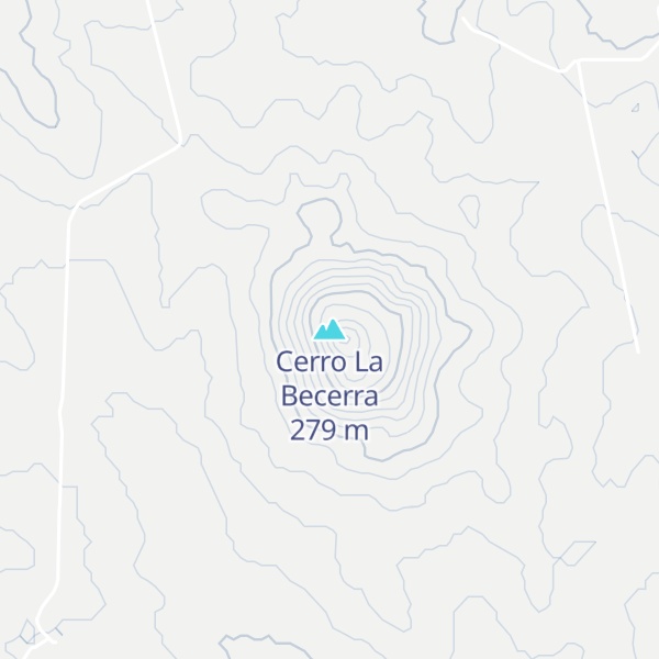 Map of Cerro La Becerra