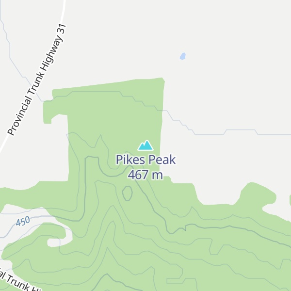 Map of Pikes Peak