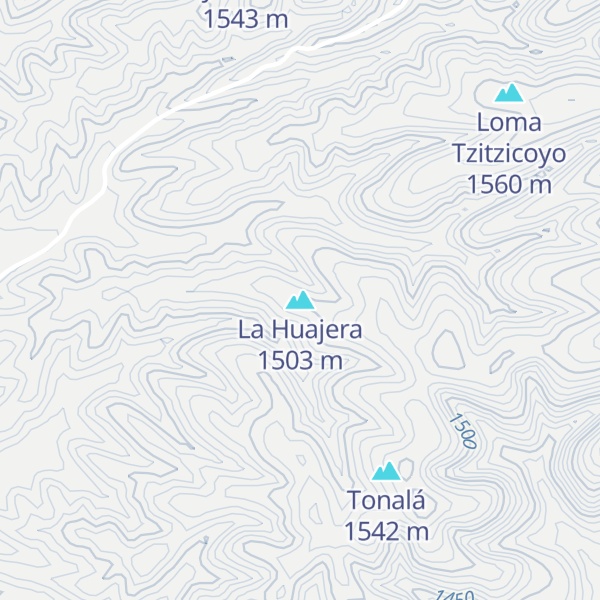 Map of La Huajera