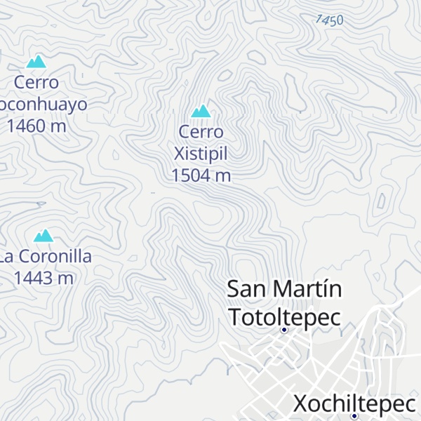 Map of Cerro Tolonti