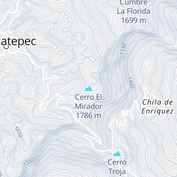 Map of Cerro El Mirador