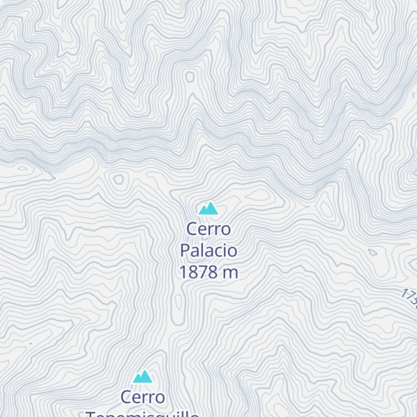 Map of Cerro Palacio