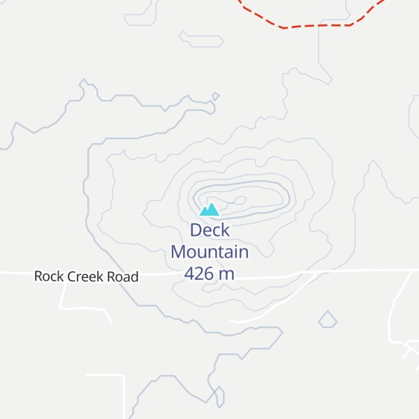 Map of Deck Mountain