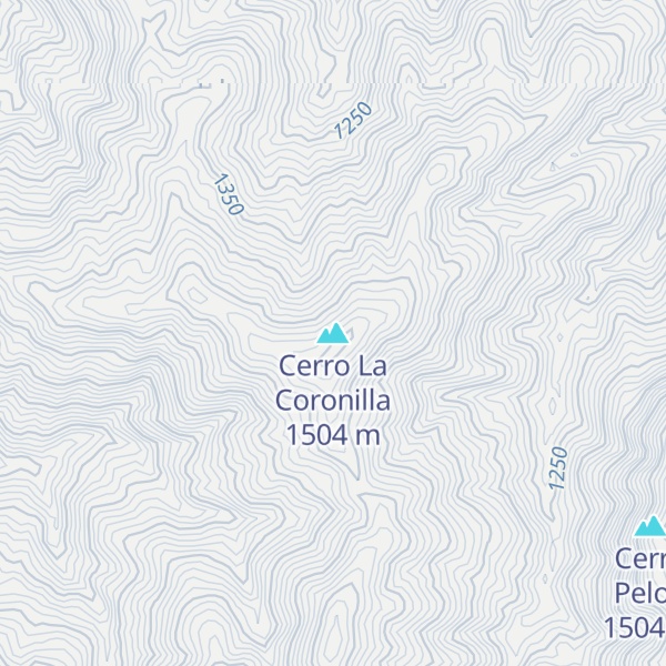 Map of Cerro La Coronilla