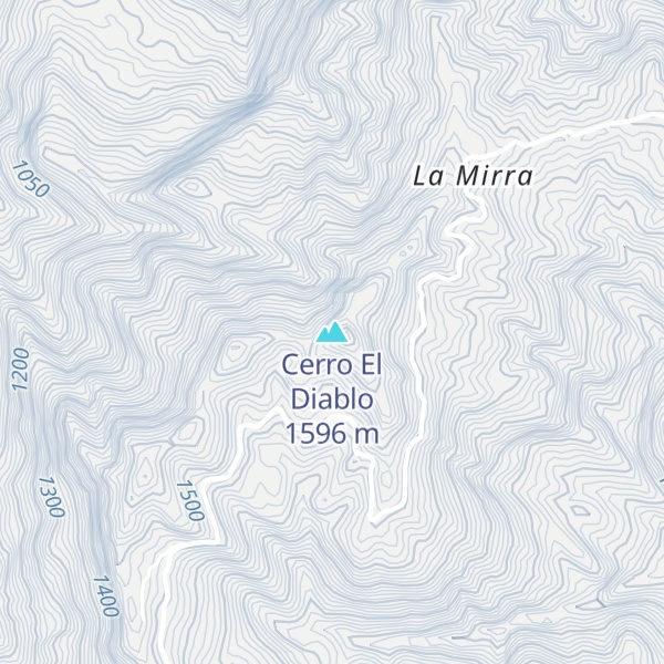 Map of Cerro El Diablo