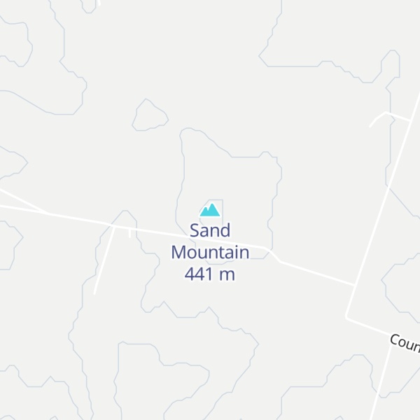 Map of Sand Mountain