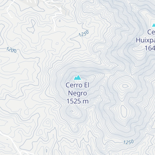 Map of Cerro El Negro
