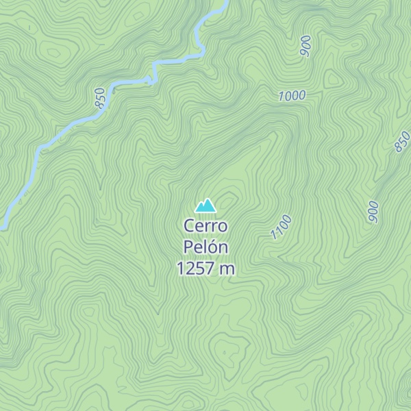 Map of Cerro Pelón