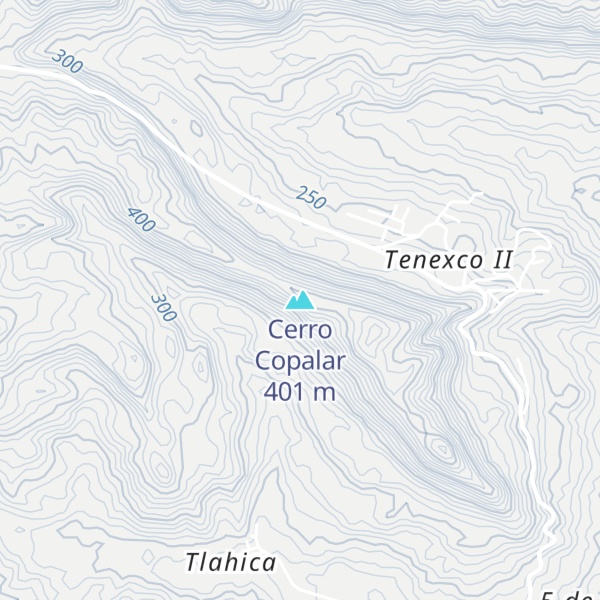 Map of Cerro Copalar