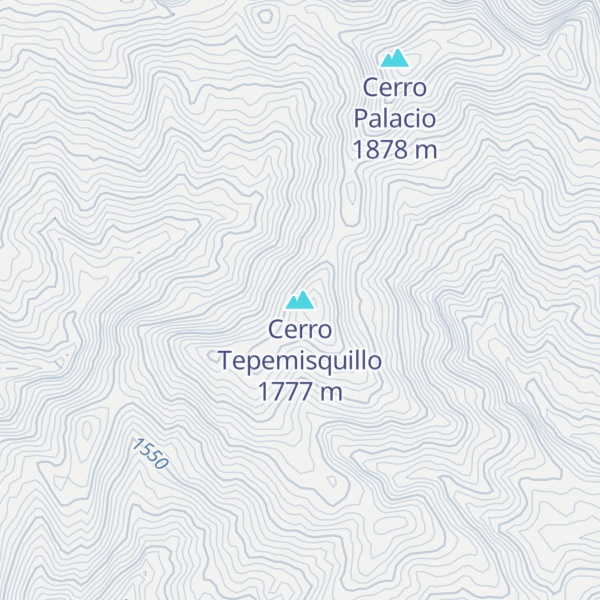 Map of Cerro Tepemisquillo