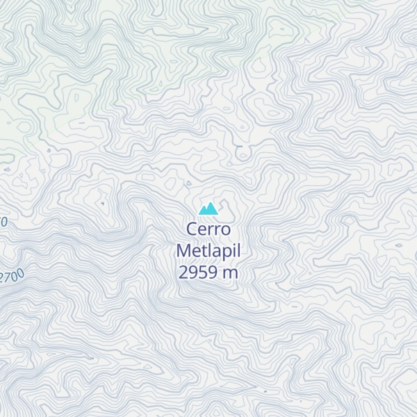 Map of Cerro Metlapil