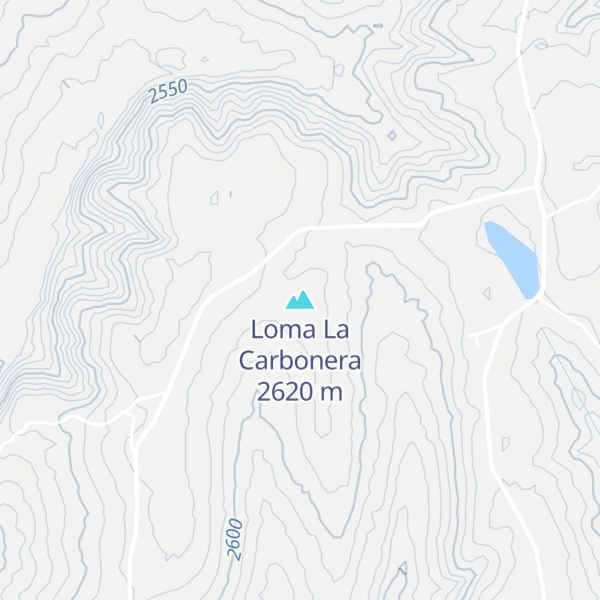Map of Loma La Carbonera